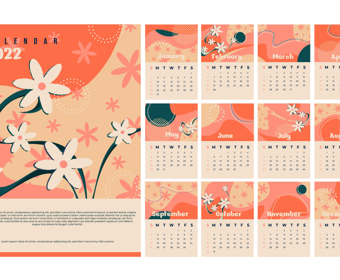 2022 Calendar Card