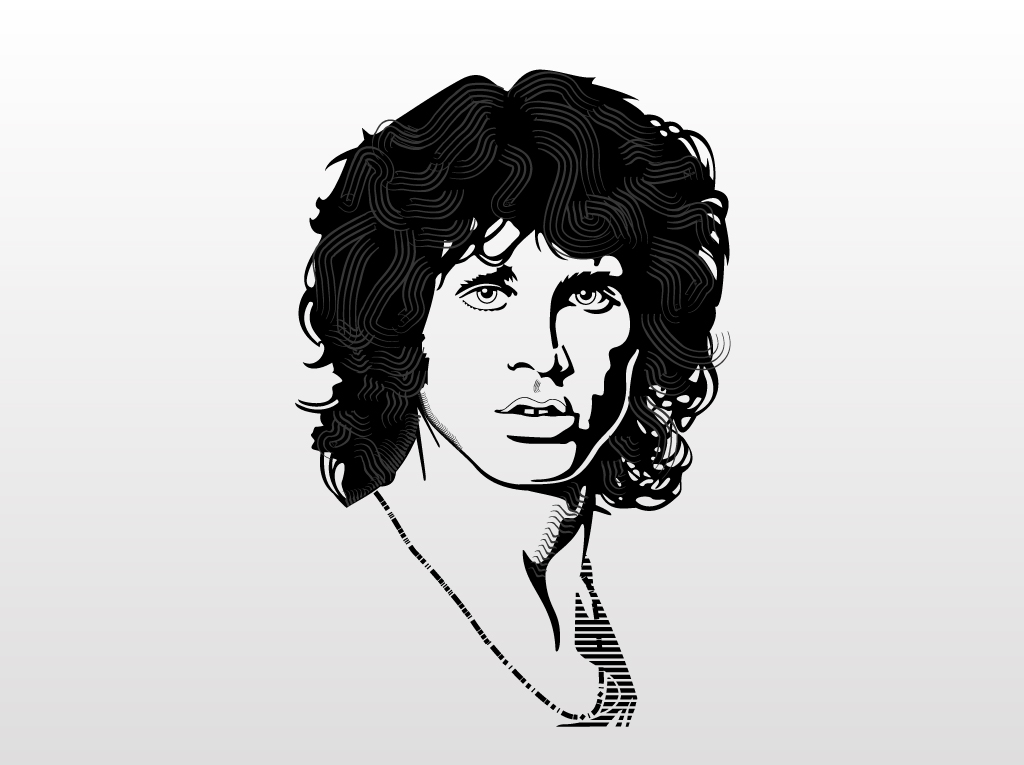 Jim Morrison Vector Portrait