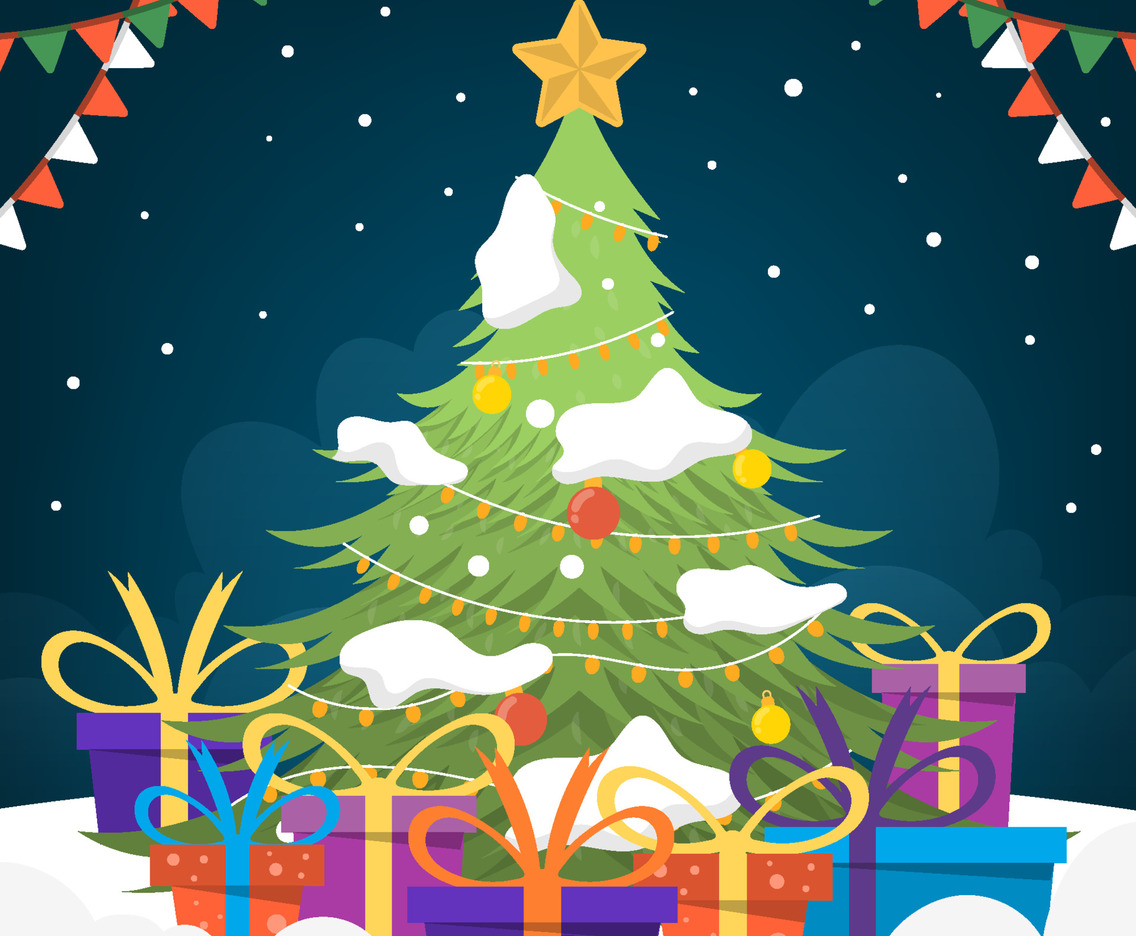 Christmas Tree and Gifts