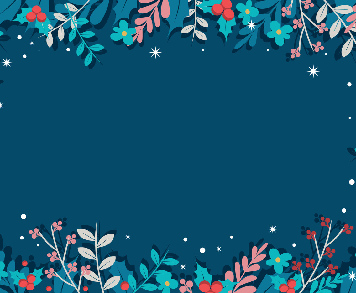 Winter Floral Background