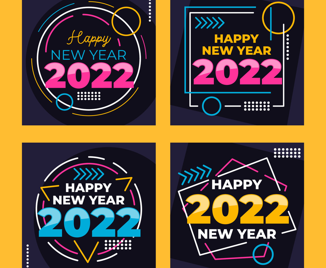 Happy New Year 2021 Social Media Post Template