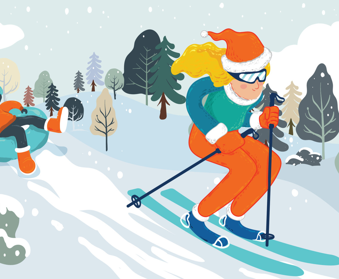 Christmas Winter Activity Background Concept