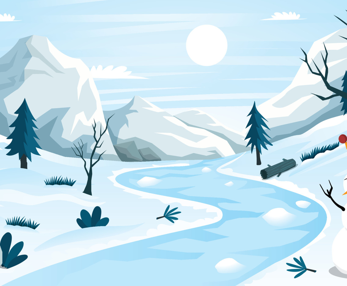 Winter Landscape Background
