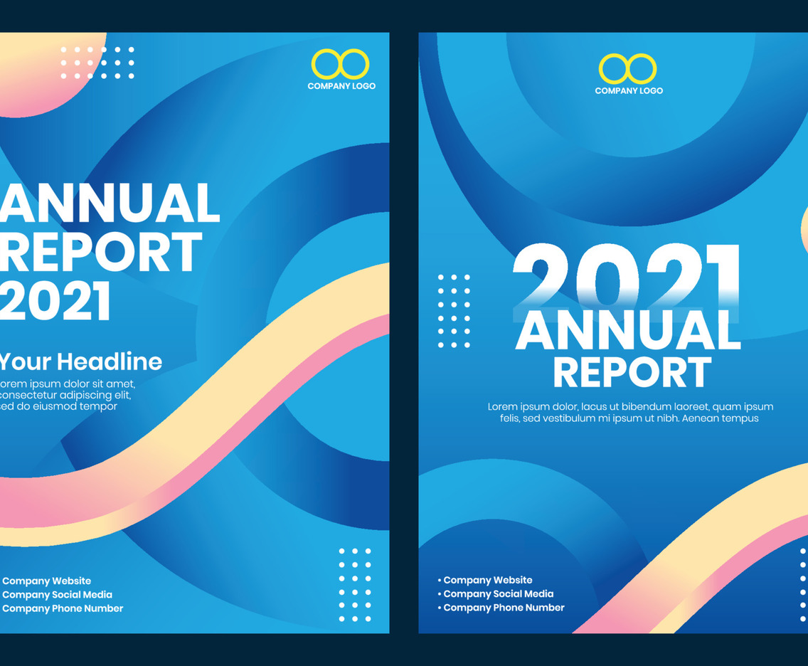 Modern Annual Report Cover Design