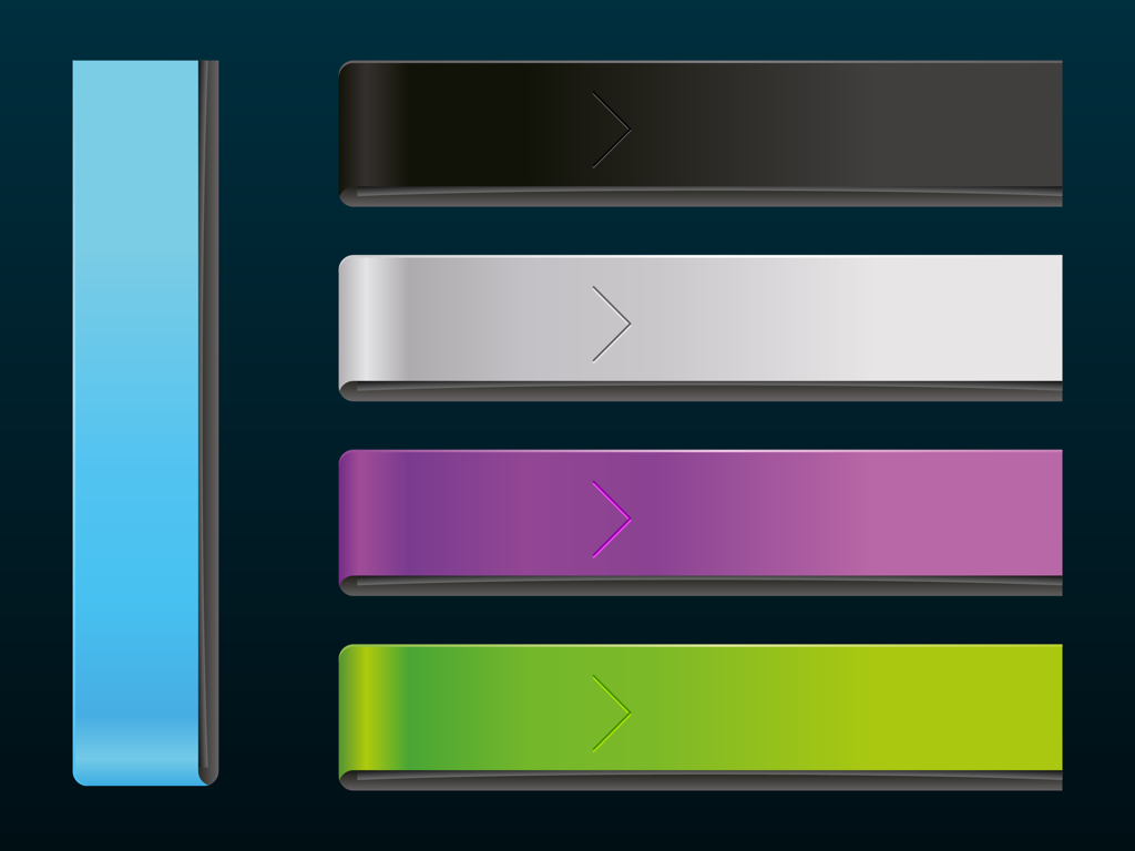Glossy Banners Vector