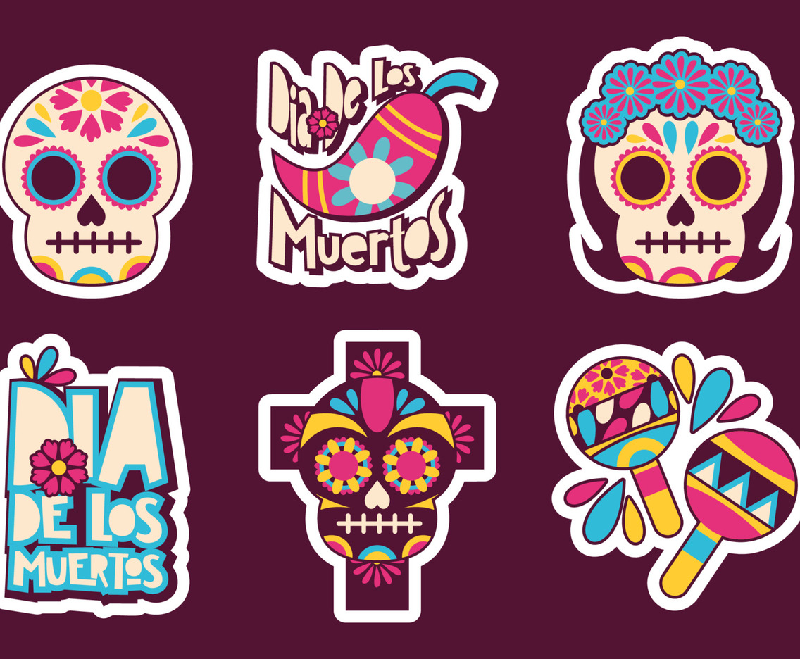 Dia De Los Muertos Sticker Pack