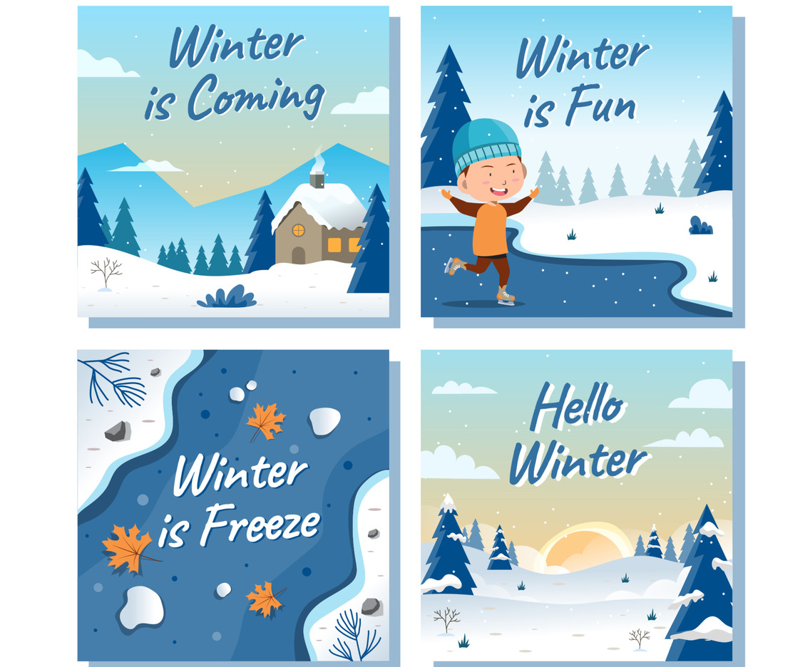 Winter Nature Card Collection
