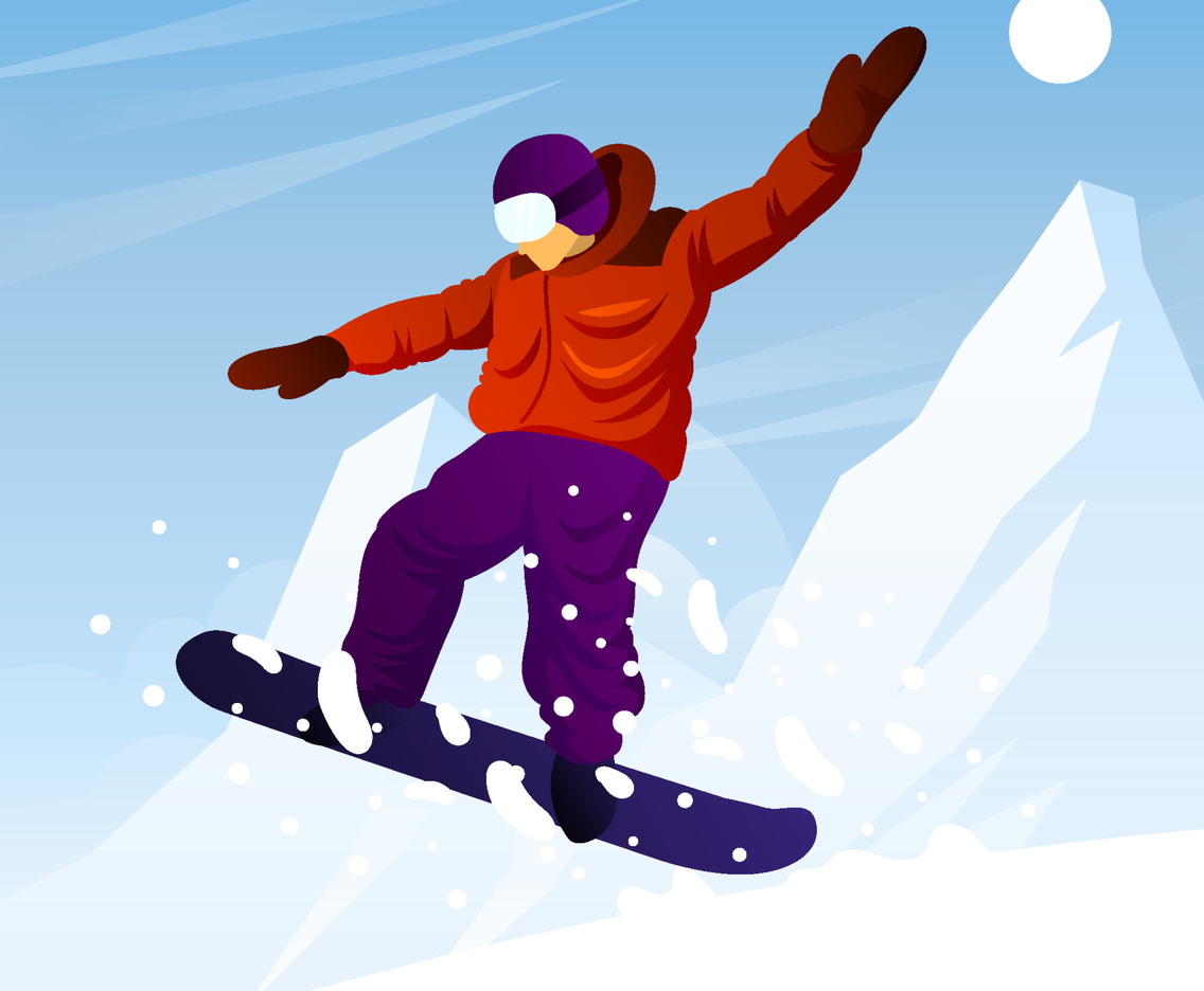 Winter Sport Activity Snowboarding
