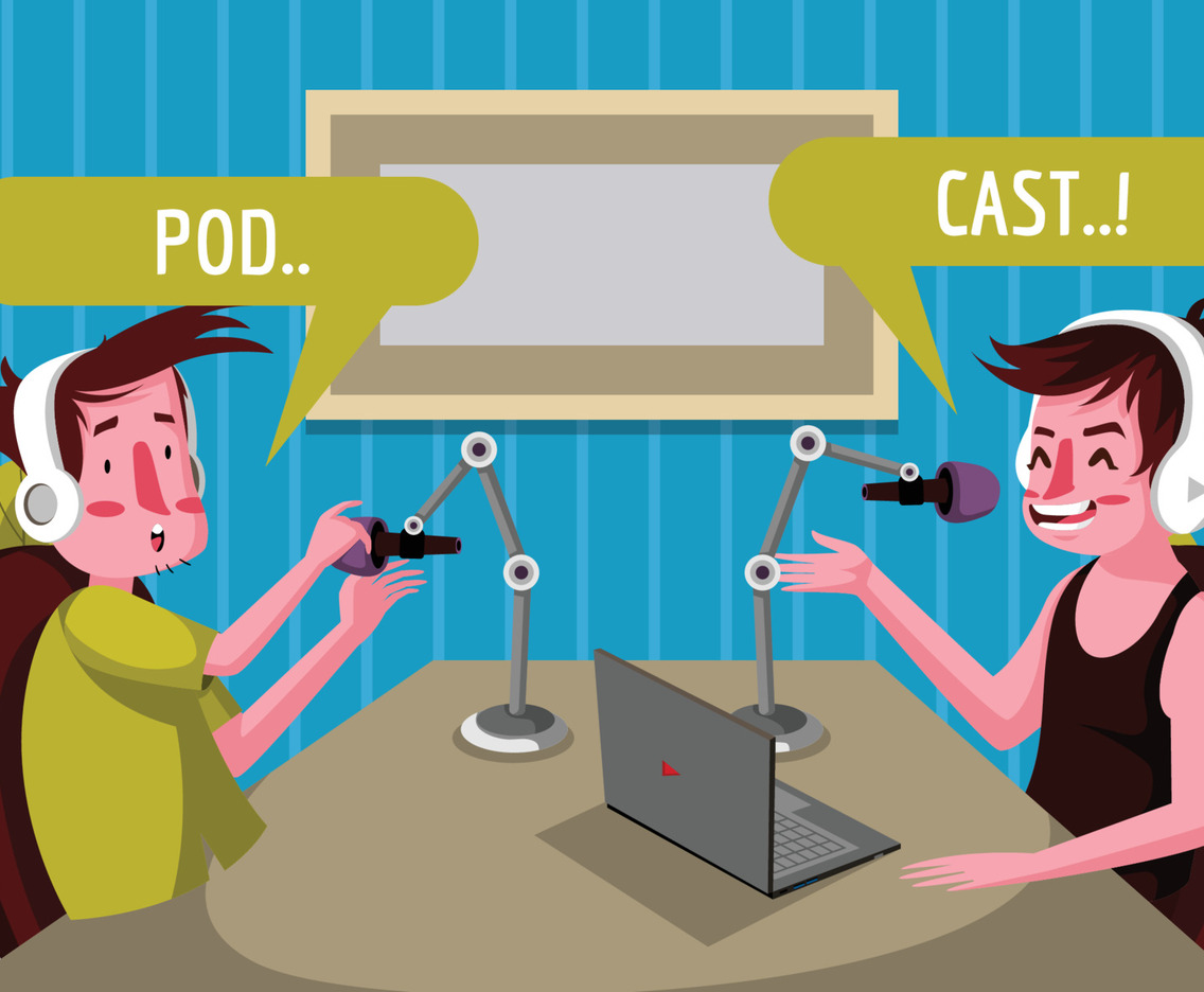 Online Broadcasting Podcast Show Concept
