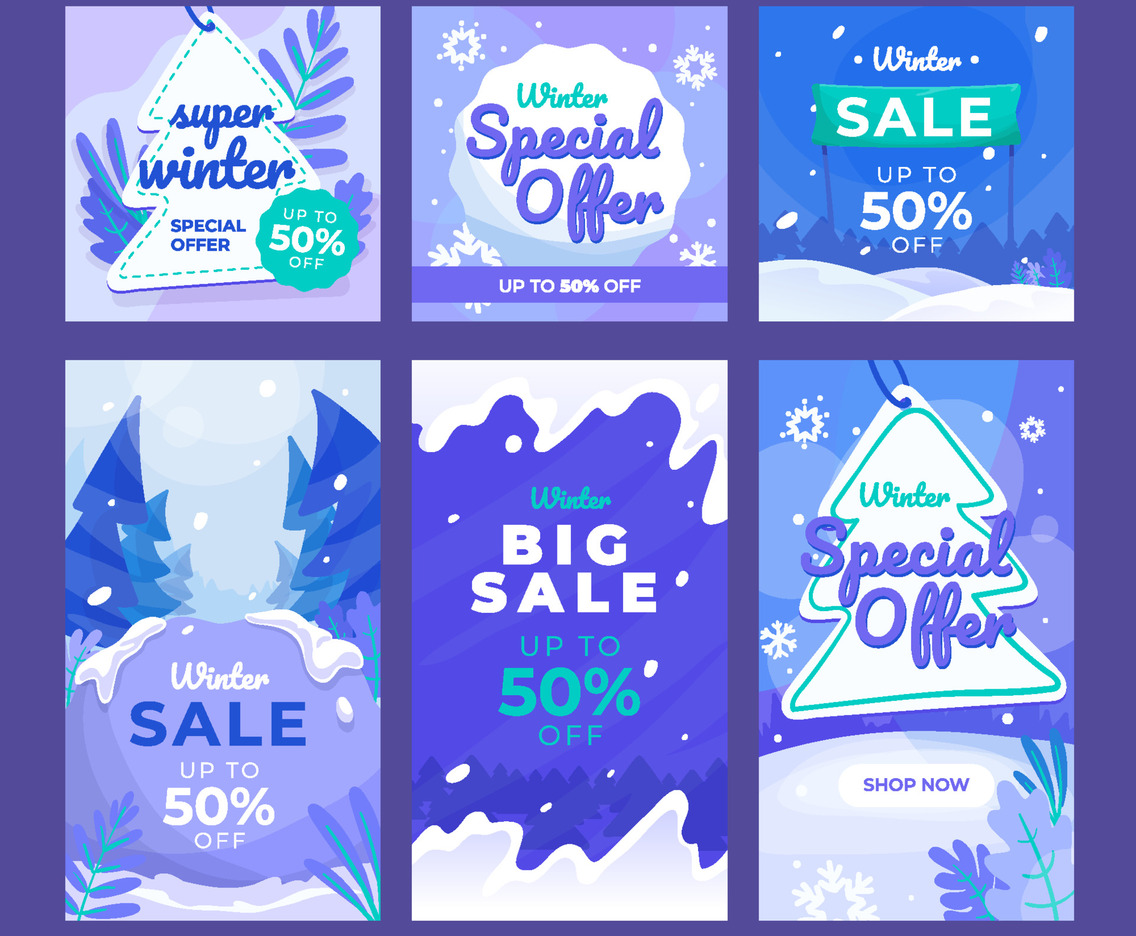 Winter Special Sale Social Media Template