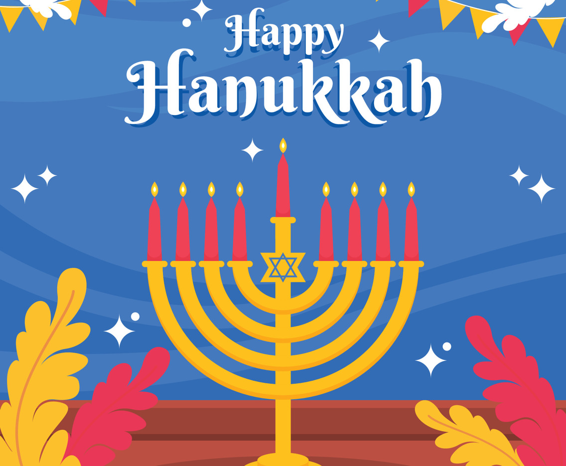 Colorful Hanukkah Greeting