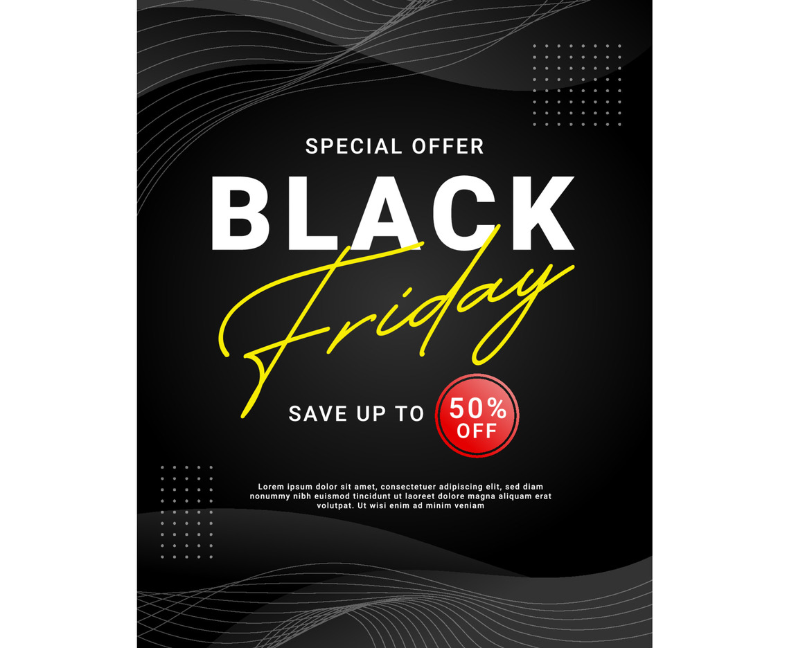 Modern Black Friday Sale Poster
