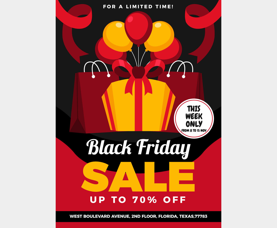 Black Friday Discount Poster
