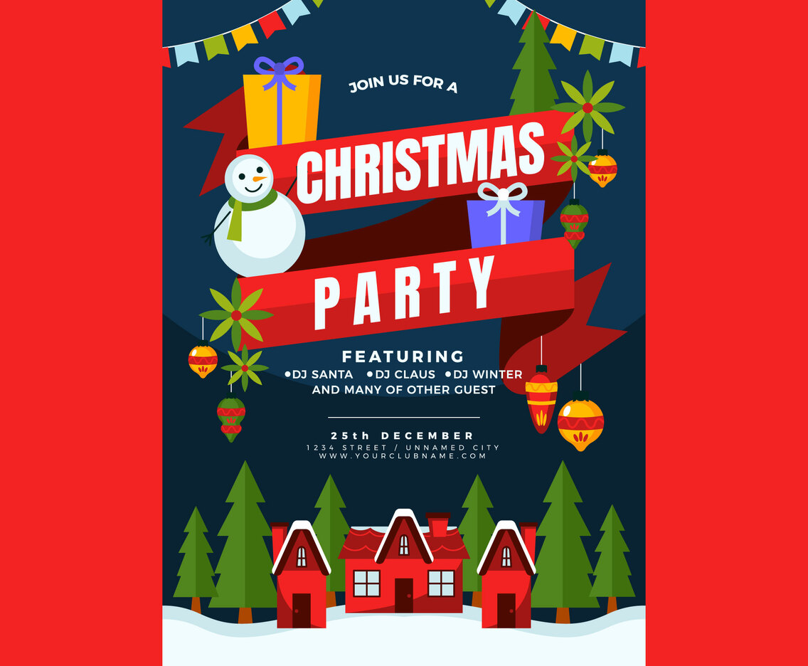 Christmas Invitation Poster