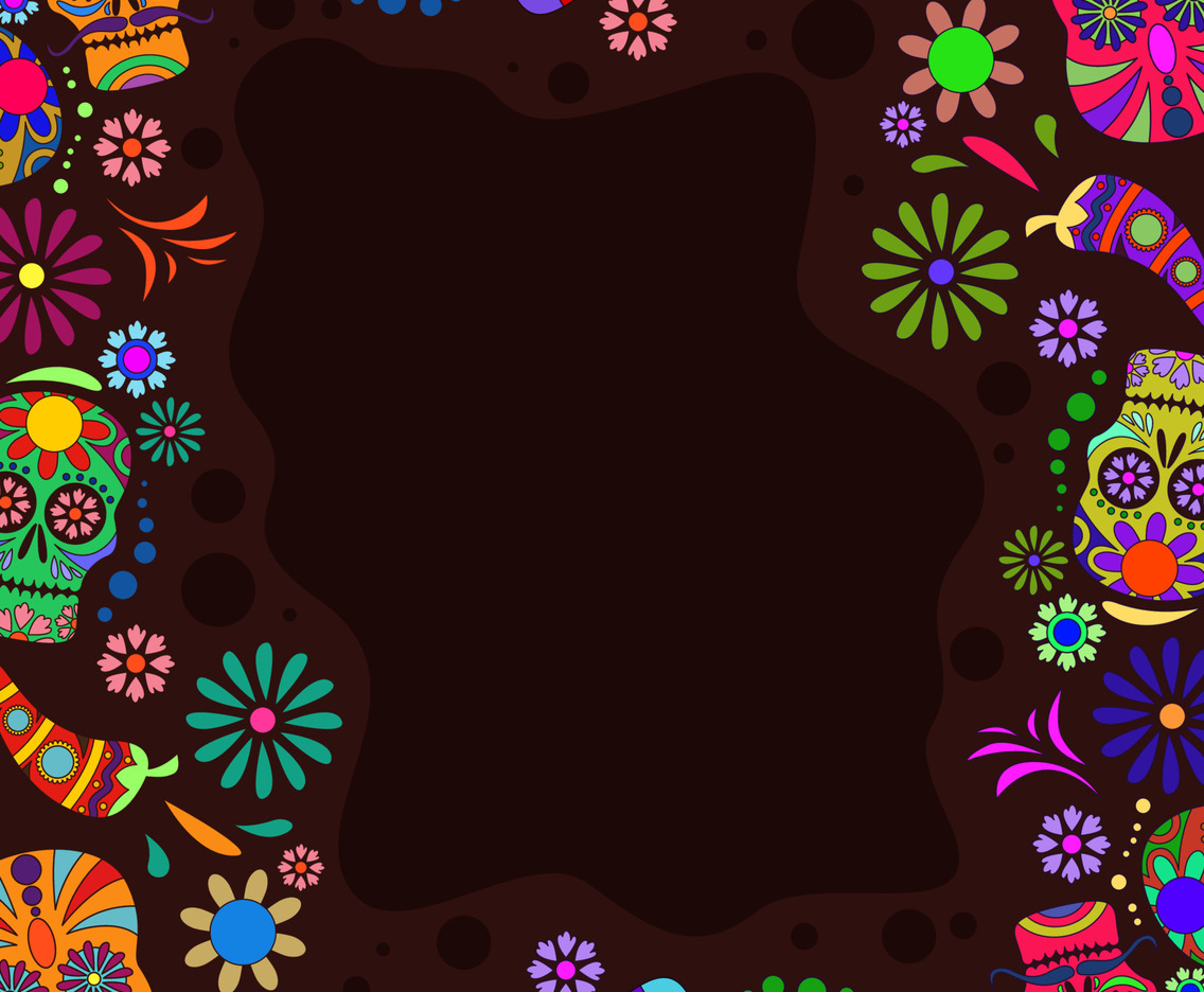 Dia De Los Muertos Festival Background