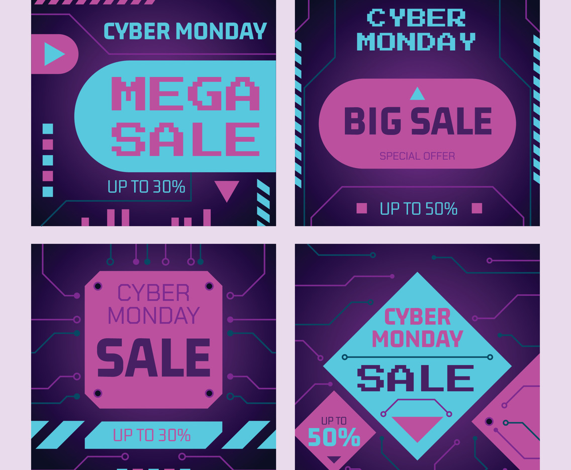 Cyber Monday Sale Post Template