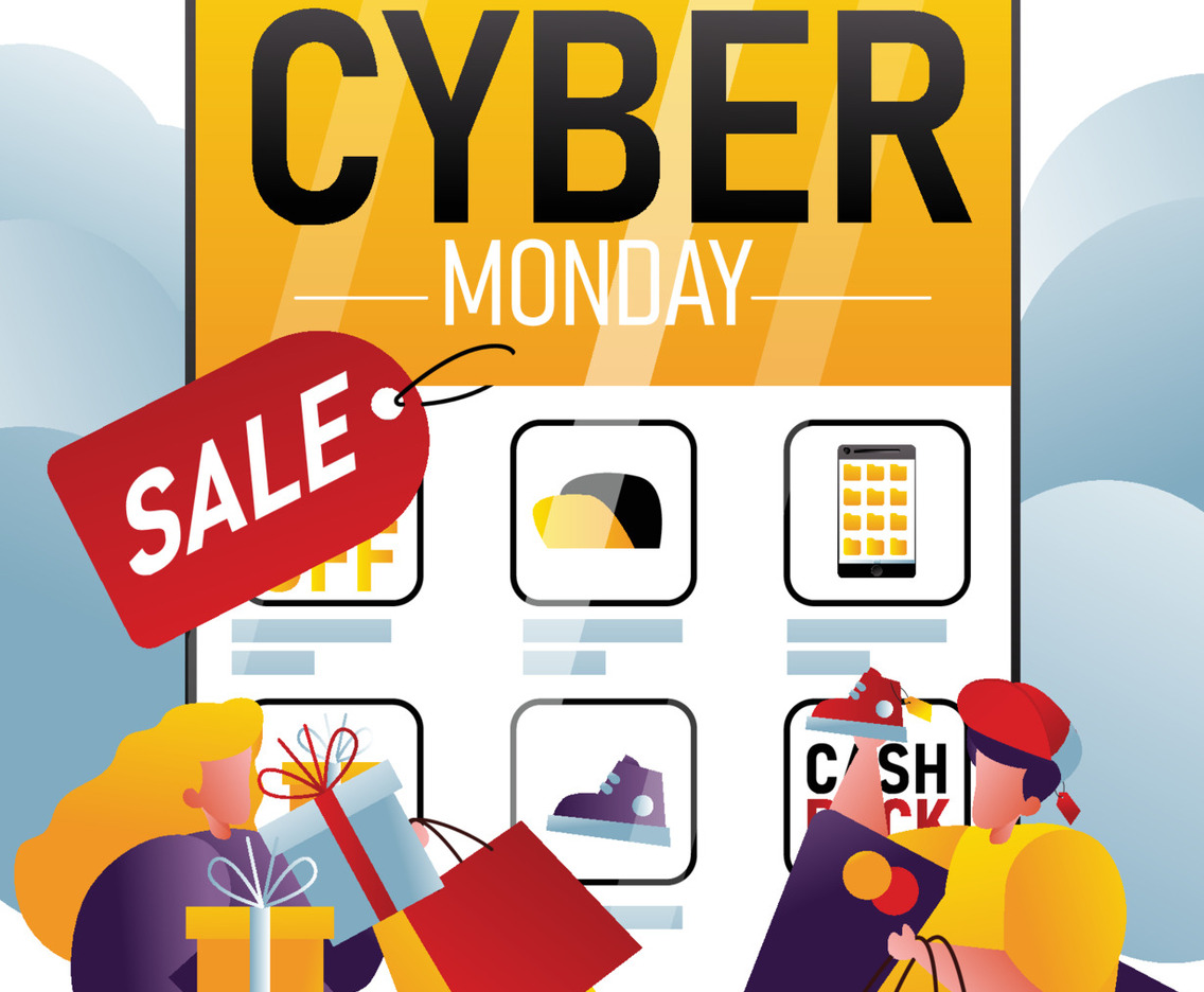 Cyber Monday Sale Poster Concept