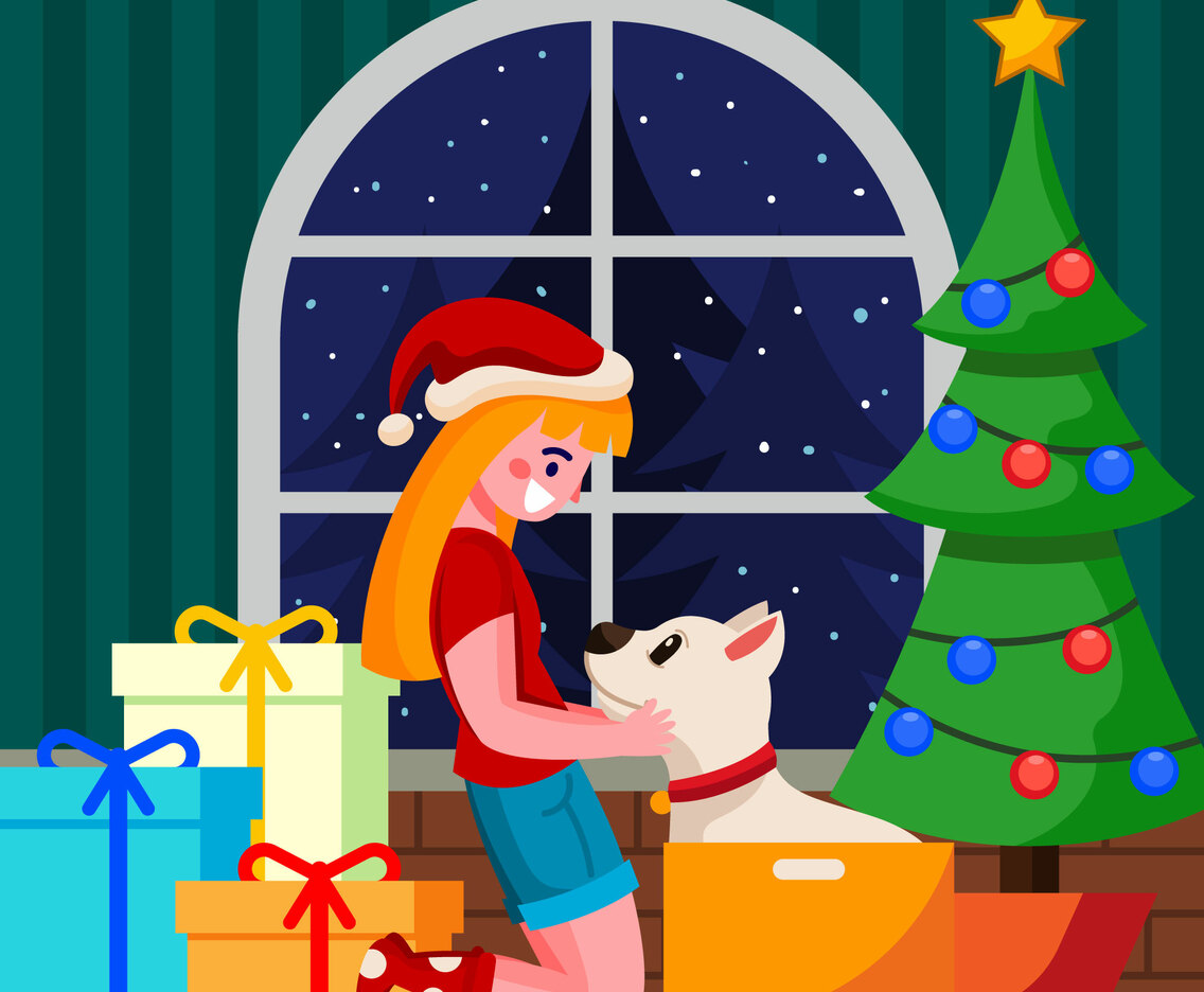 Get a Cute Dog on Christmas