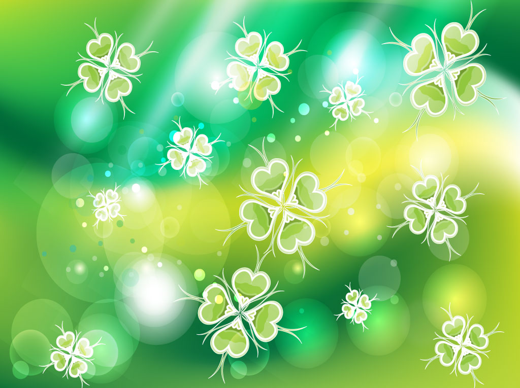 Green Clover Background Image