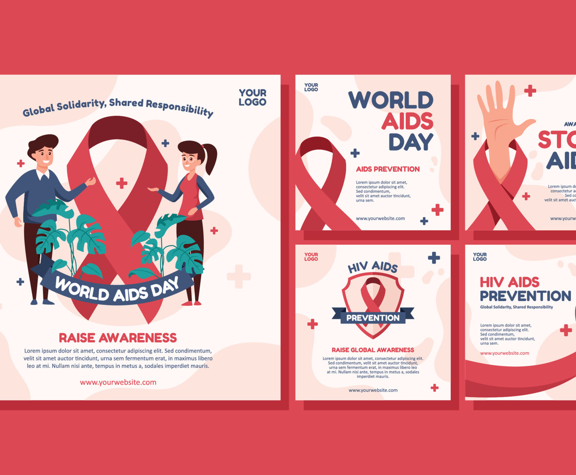 World AIDS Day Social Media Template