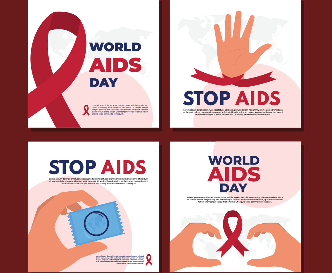 World AIDS Day Social Media Template Set