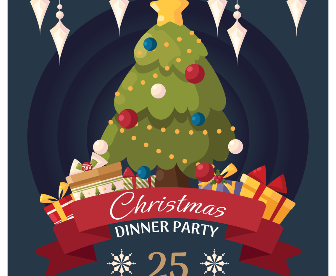 Christmas Dinner Party Poster