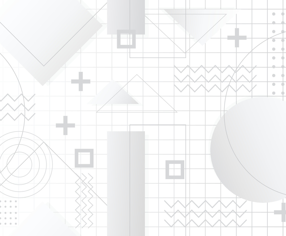White Memphis Geometric Background