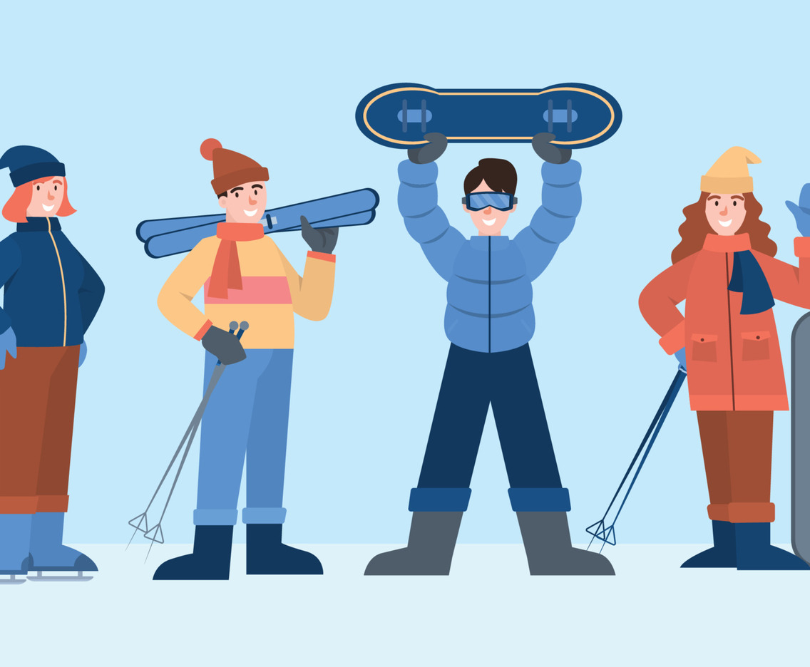 Winter Sport Character Set