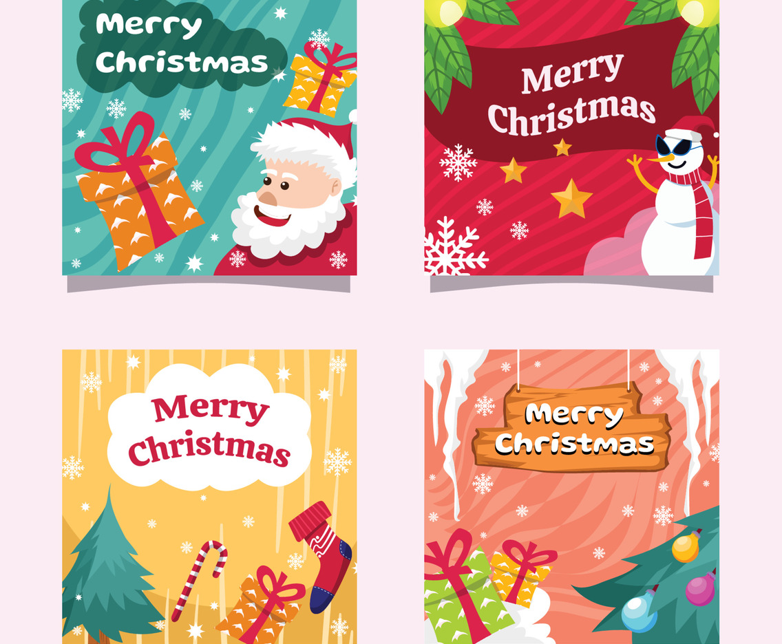 Merry Christmas Social Media Template