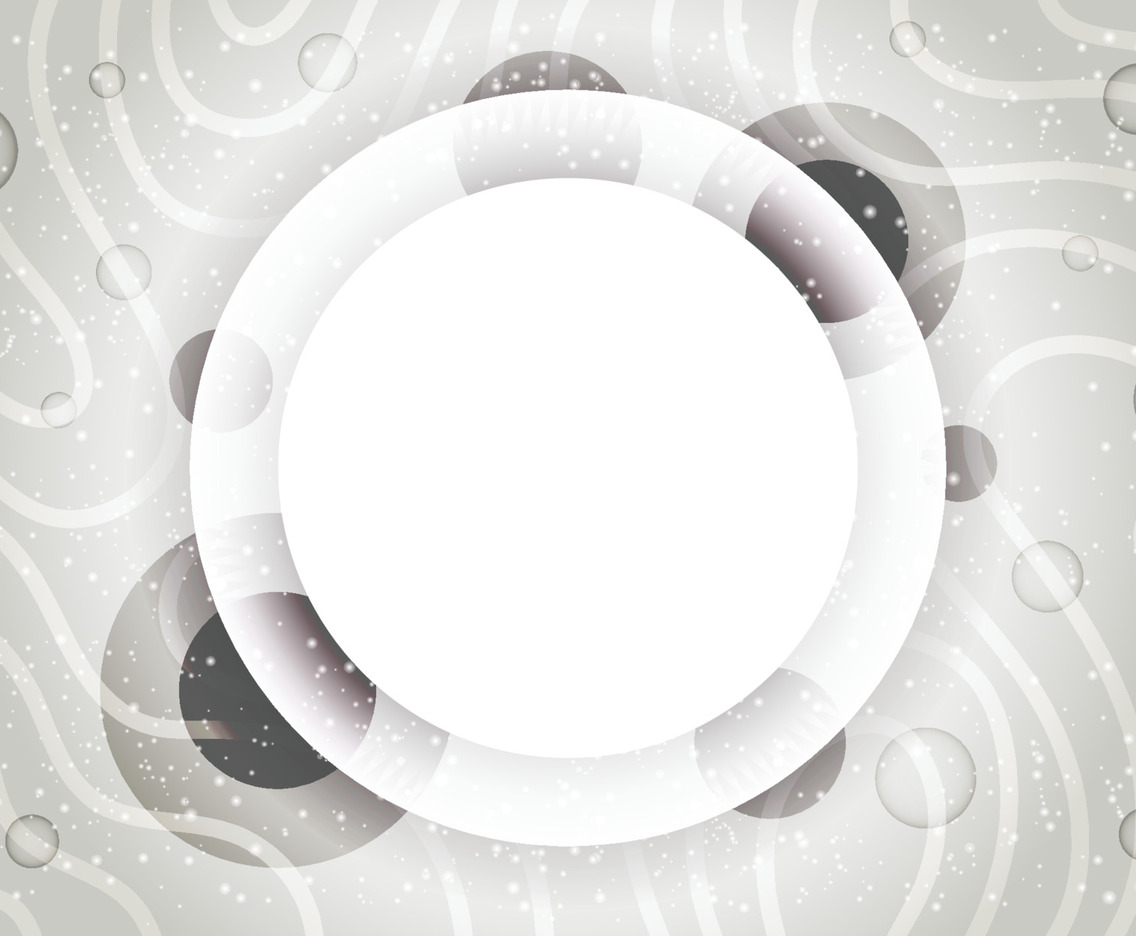 Abstract Circle White Background Template