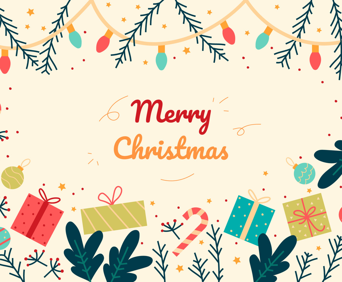 Hand Drawn Christmas Background