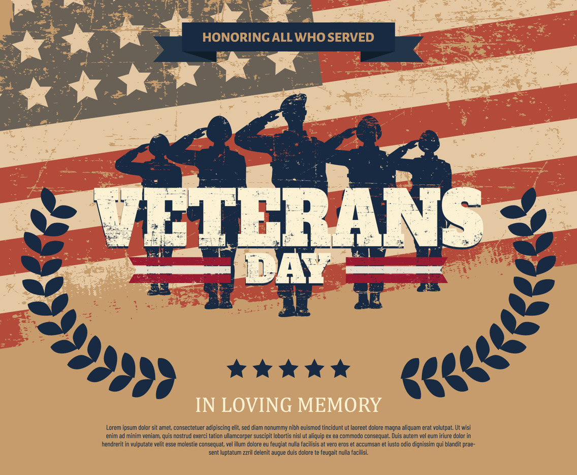 US Veterans Day Background