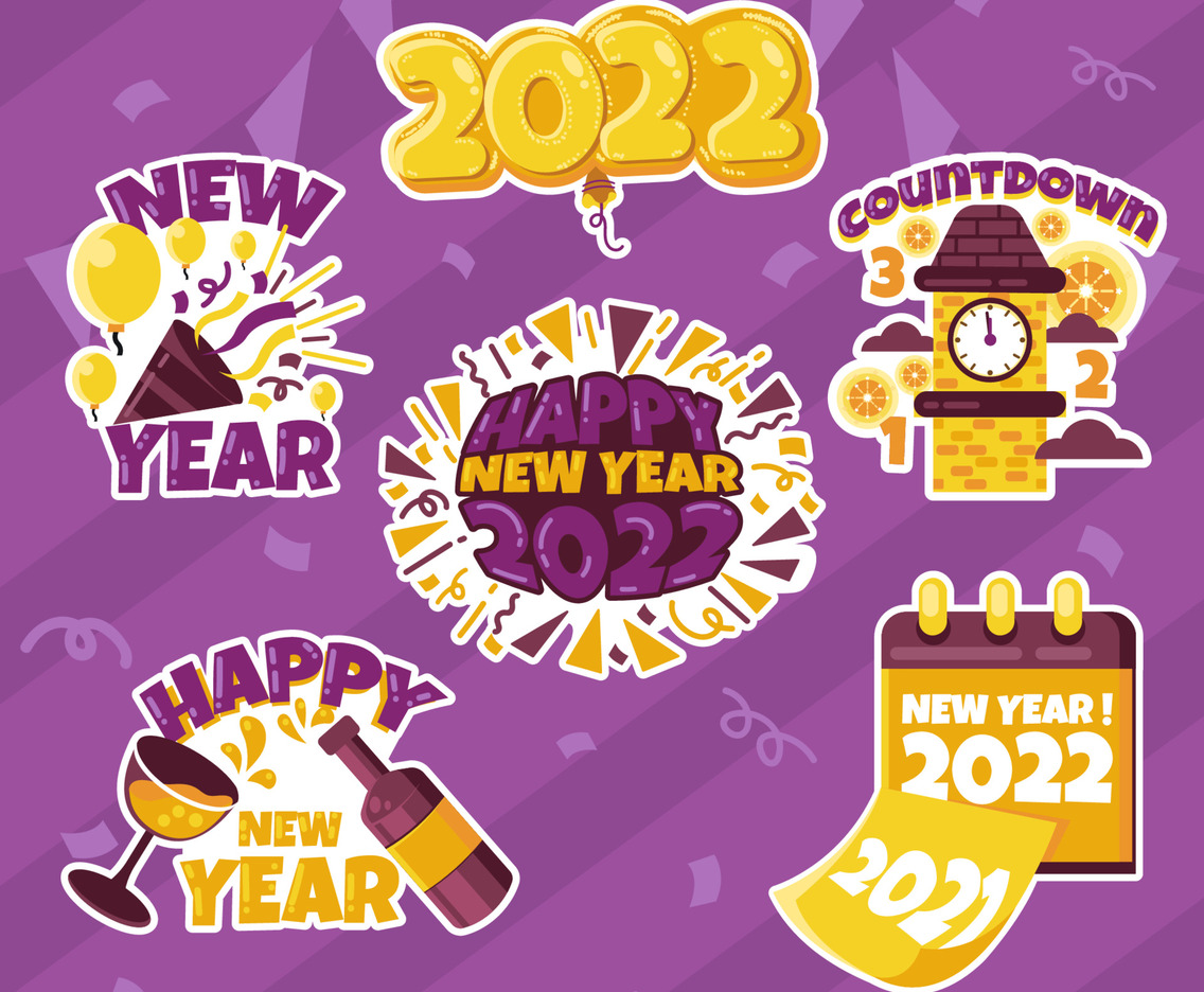 Festivity New Year Sticker Pack