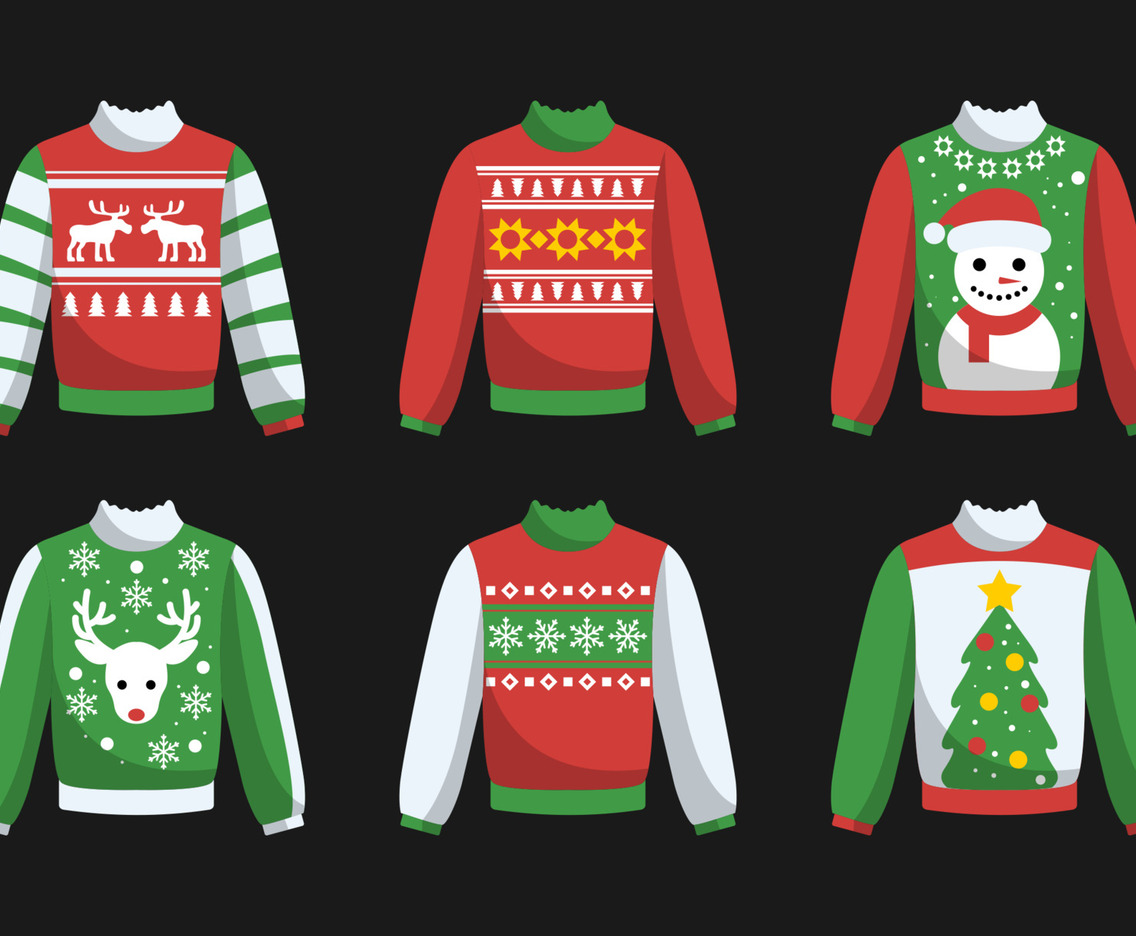 Ugly Sweater Sticker Set