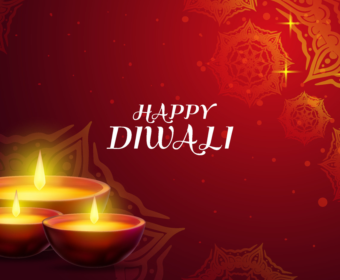 Sparkling Diwali Background Design Concept
