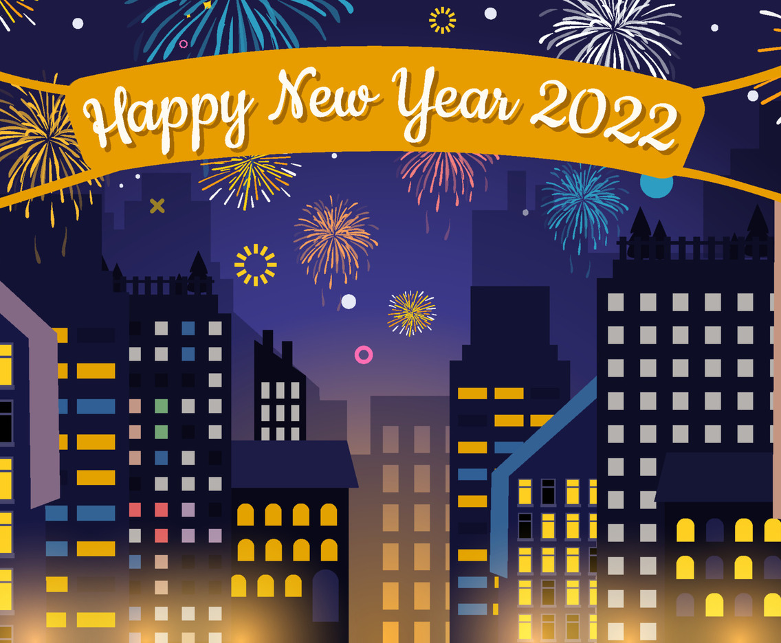 Happy New Year City Festival Background
