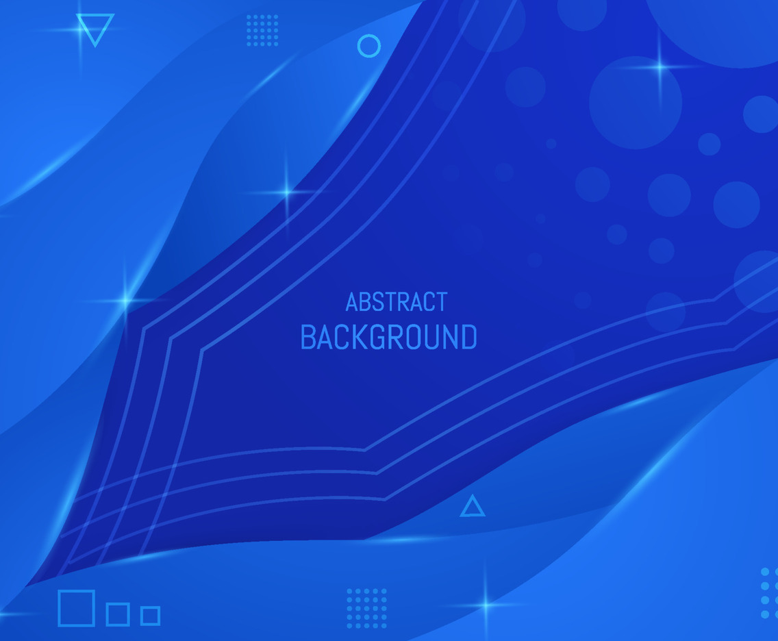 Wavy Abstract Blue Background