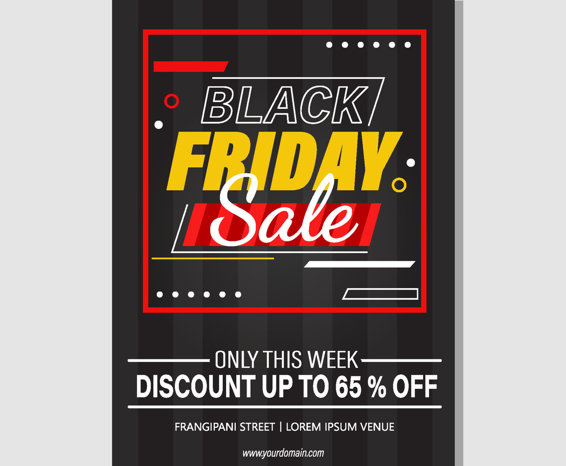 Black Friday Poster Flat Design