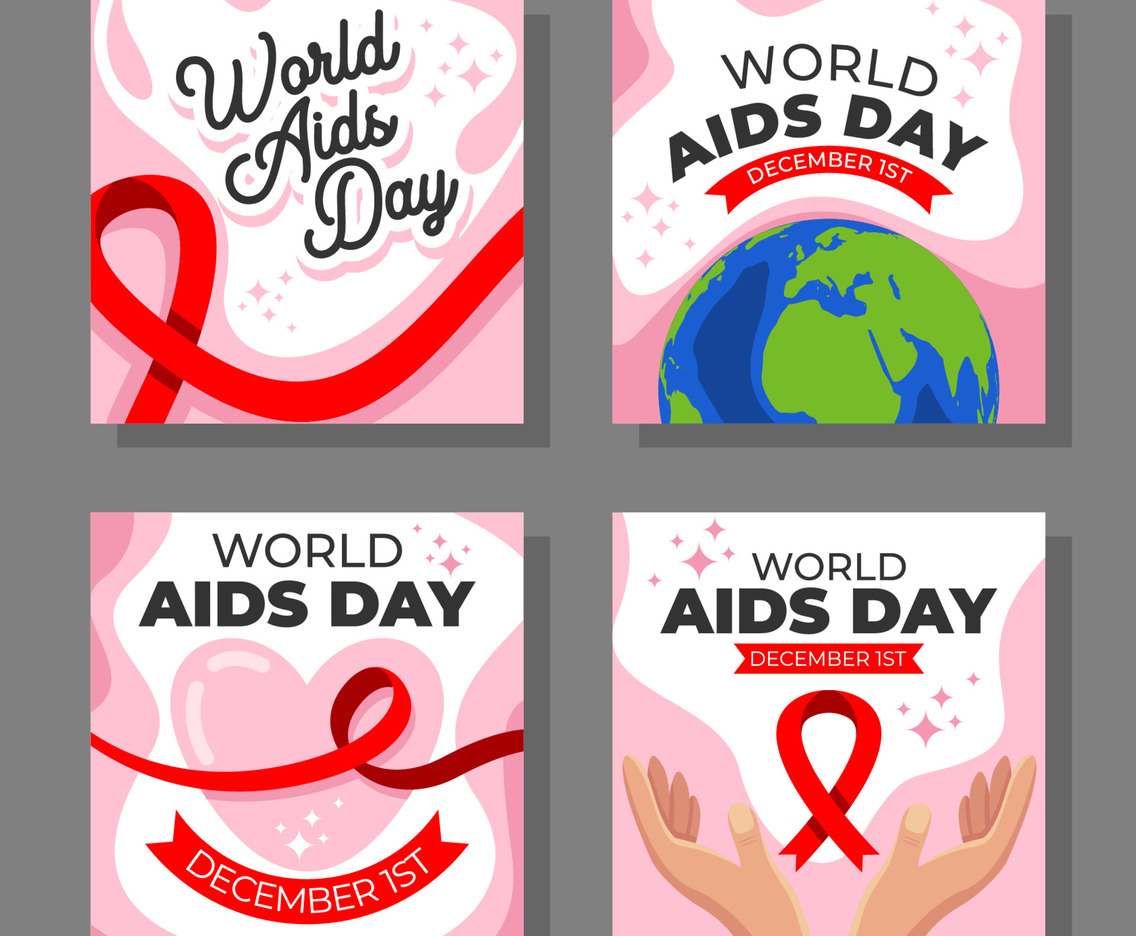 World AIDS Day Social Media Post Template