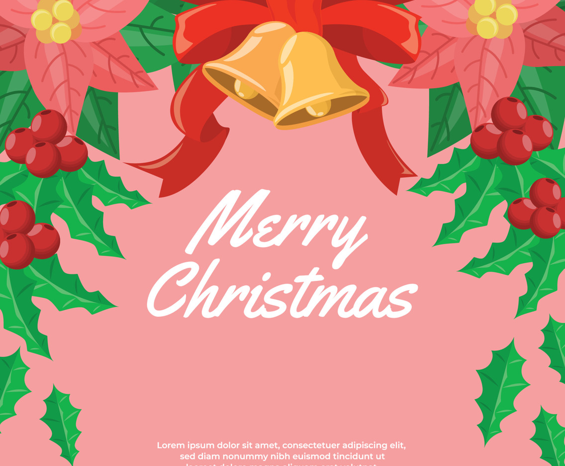 Christmas Pointsettia Background