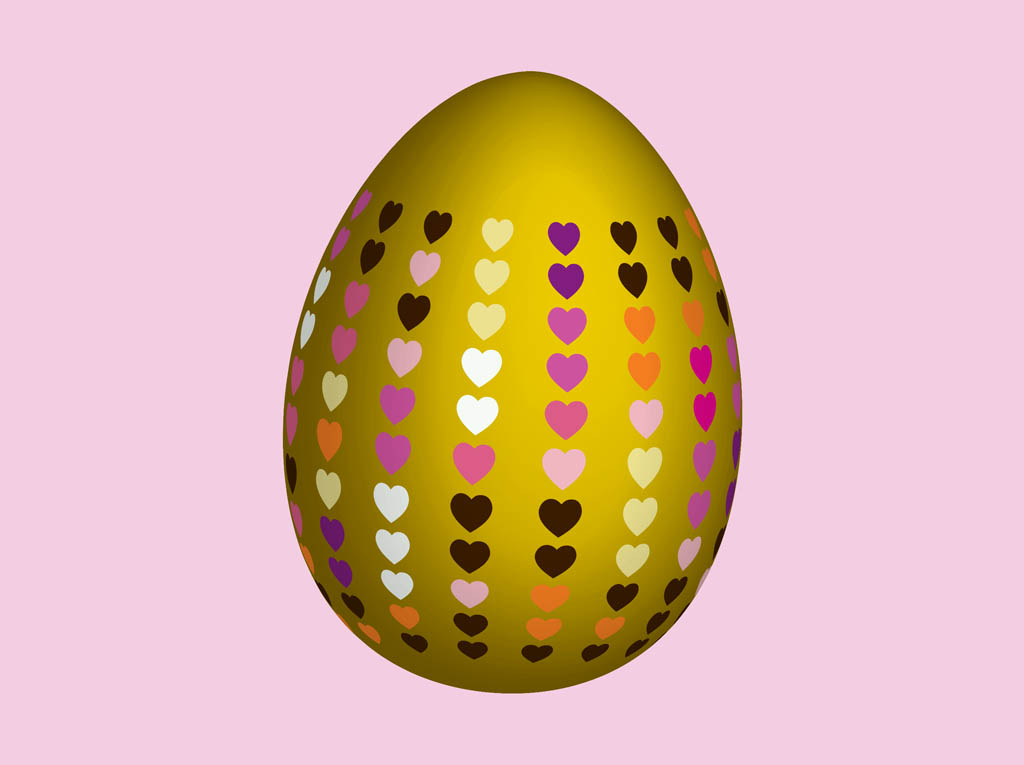 Egg With Hearts