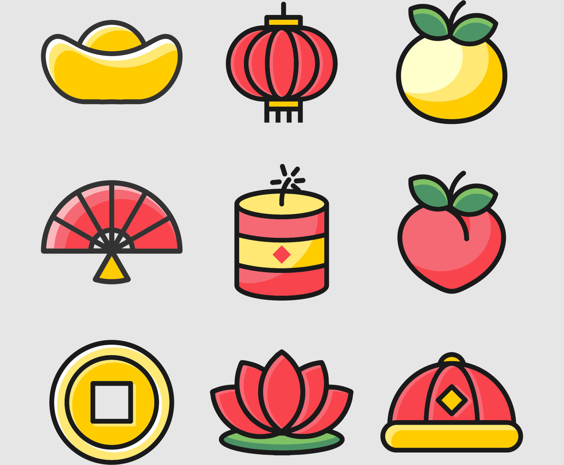 Chinese New Year Icon Set
