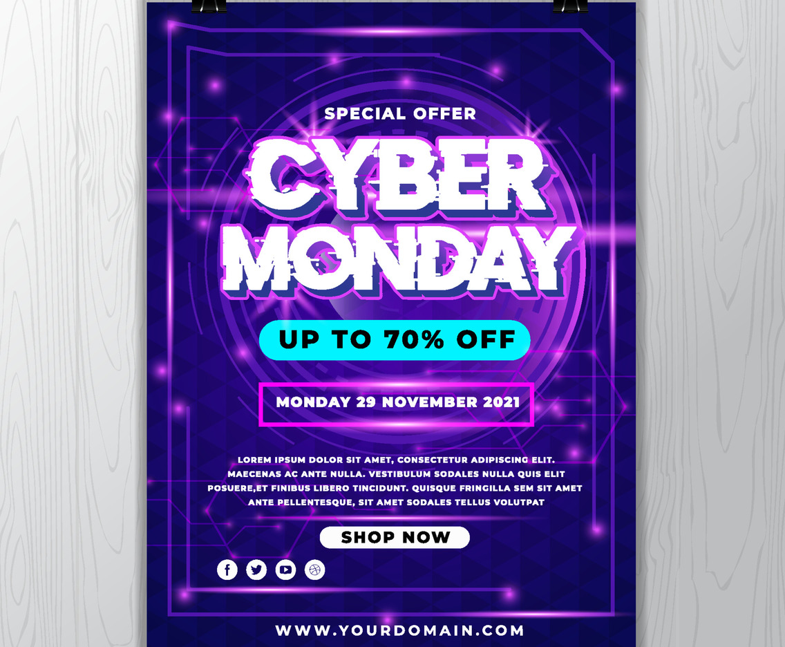 Cyber Monday Poster Template