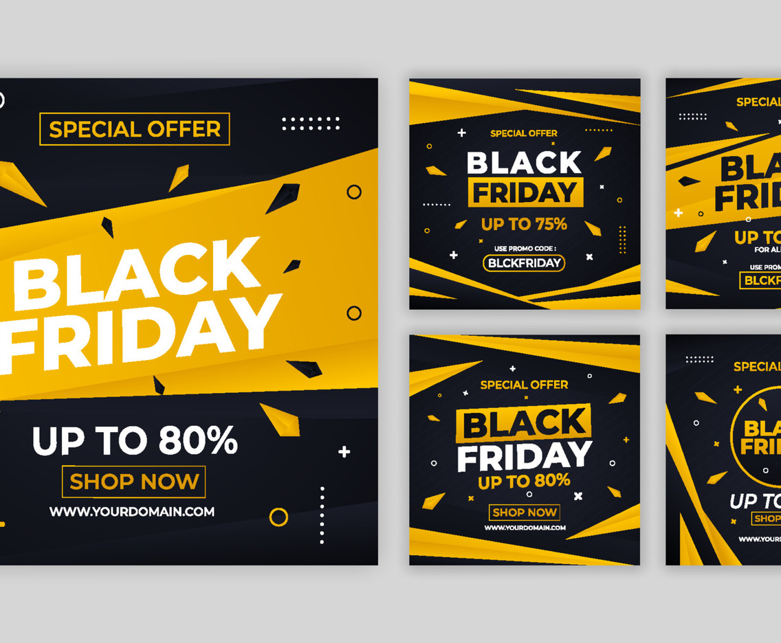 Collection Modern Template Black Friday Sale Post