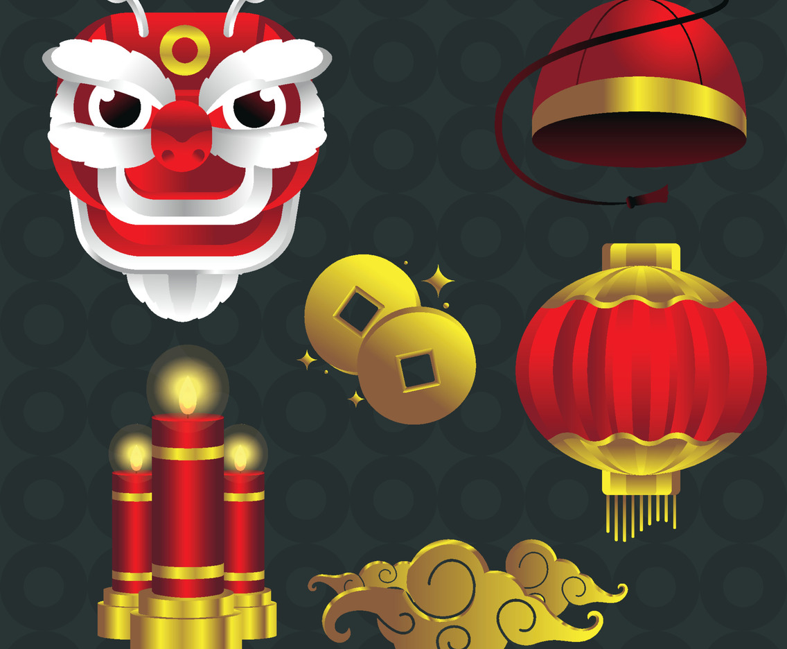 Gong Xi Fa Cai Icon Set