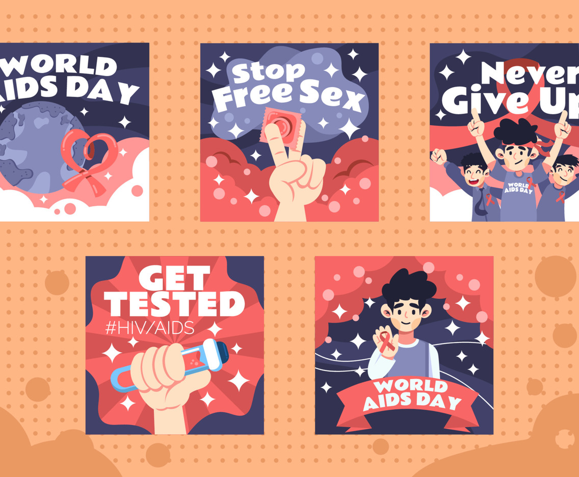 Fighting Aids Day Social Media Post