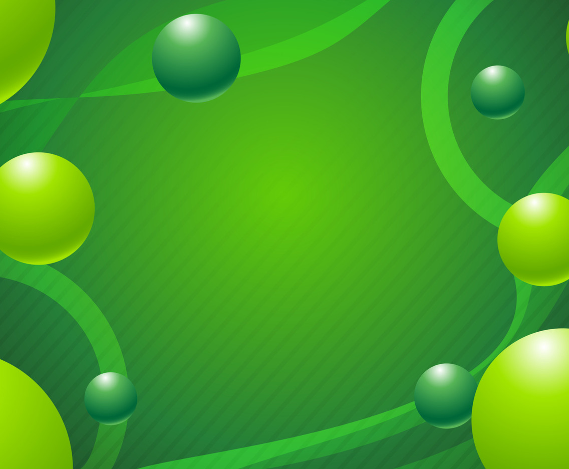 Bubbly Fresh Green Simple Background