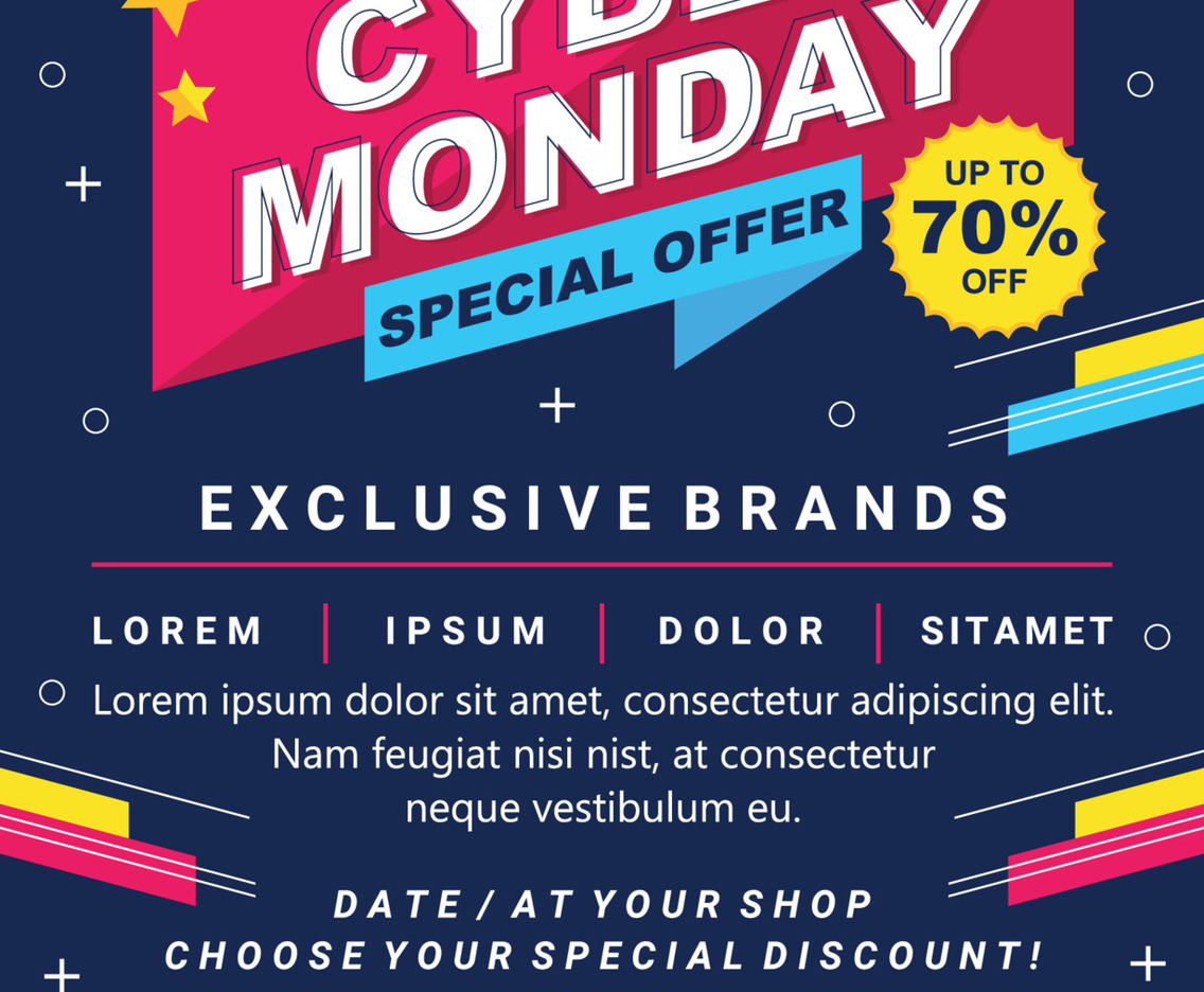 Cyber Monday Poster Template