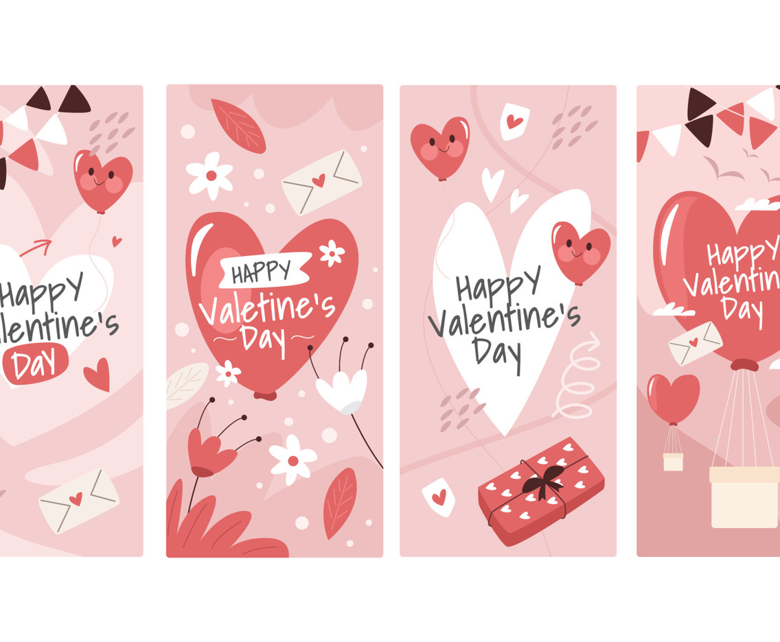 Greeting Card Happy Valentines Collection