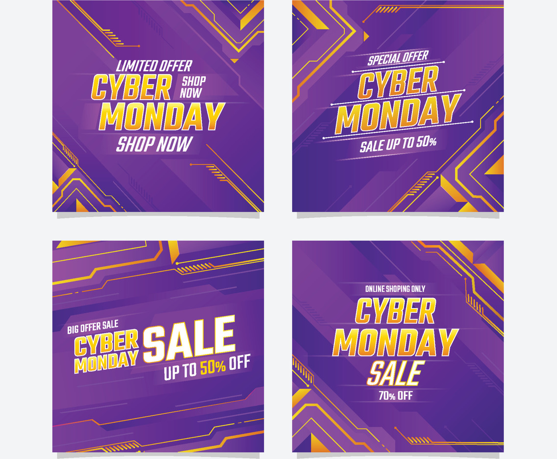 Cyber Monday Big Sale Social Media Post
